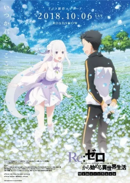 Постер аниме Re:Zero. Жизнь с нуля в альтернативном мире: Снежные воспоминания